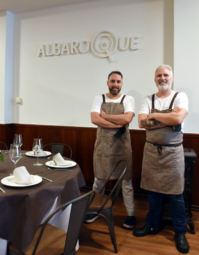 Xusto Posse y Nacho Novoa, chefs y gerentes del restaurante Albaroque