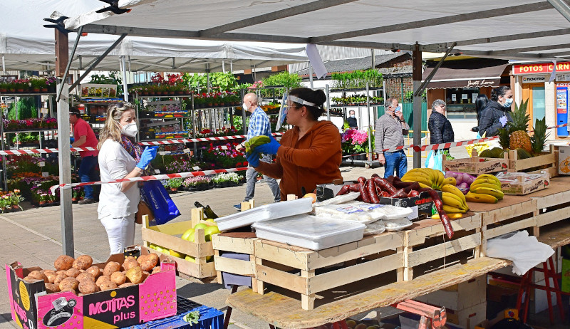 A feira ecolxica ofrece os mellores produtos de horta