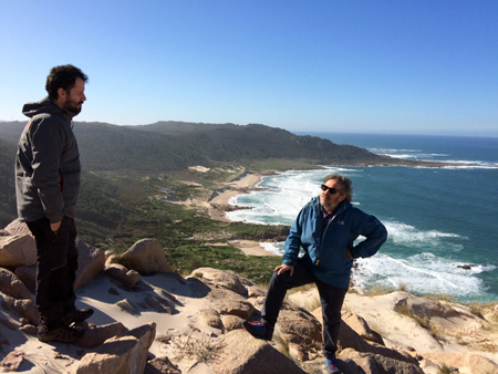 Ignacio Vilar no Monte Branco e na praia de Trece (Camarias)